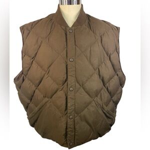 Cabelas (NWOT) Brown Goose Down Quilted Vest Men’s 5XL